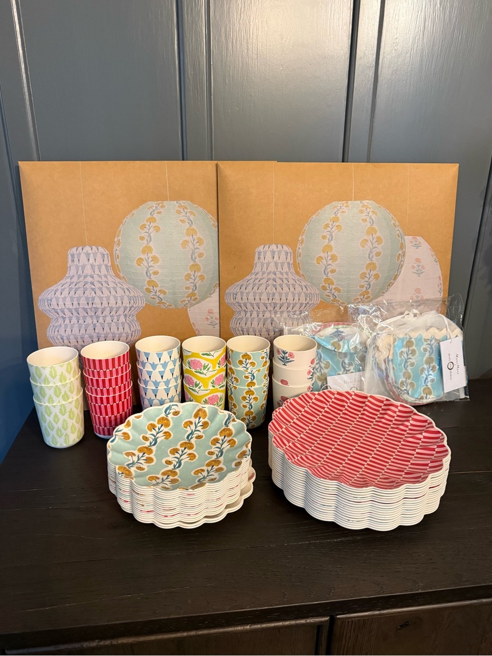 Meri Meri x Molly Mahon Reusable Party Set.